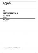 MATHEMATICS 7356/2 Paper 2 Mark scheme June 2024