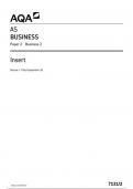 AQA AS LEVEL BUSINESS PAPER 2 June 2024 INSERT