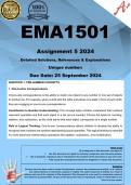 EMA1501 Assignment 5 (COMPLETE ANSWERS) 2024 - DUE 25 September 2024