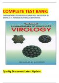 COMPLETE TEST BANK: FUNDAMENTALS OF MOLECULAR VIROLOGY, 2ND EDITION BY NICHOLAS H. ACHESON (AUTHOR) LATEST UPDATE.