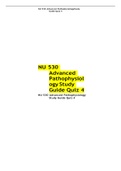 NURS 530 Advanced Pathophysiology Study Guide Quiz 4 WITH ANSWERS 2022 UPDATED 