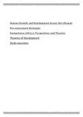 Human Growth and Development Across the Lifespan Pre-assessment Strategies Competency