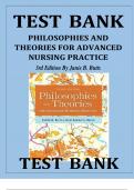 Philosophies and Theories for Advanced Nursing Practice 3rd Edition Test Bank | Complete Guide