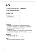 ocr A Level Mathematics B (MEI):(H640/02) Pure Mathematics and Statistics-qp for june 2024 