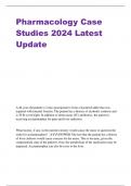 Pharmacology Case Studies 2024 Latest Update