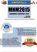 MNM2615 Assignment 3 (PORTFOLIO) Semester 2 2024