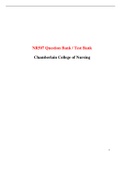 Chamberlain College of Nursing: NR507 Question Bank / Test Bank (Latest-2022) / NR 507 Advanced Pathophysiology Question Bank |100% Correct Answers, Already Graded “A”|