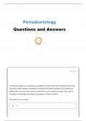 GCSC PERIODONTOLOGY EXAM 2 AND 3 QUESTIONS AND ANSWERS