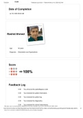 VSIM: Rashid Ahmed, Diagnosis: Dehydration and Hypokalemia Feedback Log | Scored 100% (Latest 2021/2022)