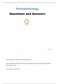 PERIO II FINAL EXAM STUDY SET STUDY GUIDE QUESTIONS AND ANSWERS