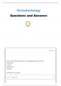 PERIODONTOLOGY EXAM 2 QUESTIONS AND ANSWERS