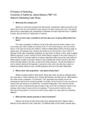 UCSB TMP 124 Principles of Marketing: Wahoo's Marketing Case Study