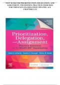 PRIORITIZATION, DELEGATION, AND ASSIGNMENT, 5TH EDITION, PRACTICE EXERCISES FOR THE    NCLEX EXAMINATION