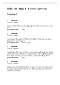 BIBL 104 Quiz 8, ( Version 3) Verified And Correct Answers, Liberty University.