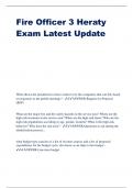 Fire Officer 3 Heraty Exam Latest Update