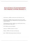 RAD 1125 FINAL EXAM 50 QUESTIONS AND VERIFIED ANSWERS 2024/2025| A+