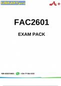 FAC2601 Exam Pack 2024