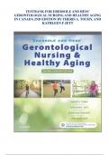 TESTBANK FOR EBERSOLE AND HESS’ GERONTOLOGICAL NURSING AND HEALTHY AGING IN CANADA 2ND EDITION BY THERIS A. TOUHY, AND KATHLEEN F JETT