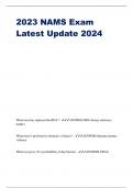 2023 NAMS Exam Latest Update 2024