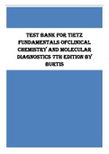 Test Bank for Tietz Fundamentals of Clinical Chemistry and Molecular Diagnostics, 7e, Burtis