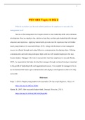 PSY 665 Topic 6 DQ 2