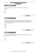 GED Mathematical Reasoning Exam (Mathematics