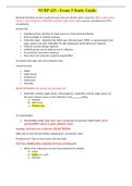 NURP 423 - Exam 3 Study Guide./NURP 423 - Exam 3 Study Guide.LATEST