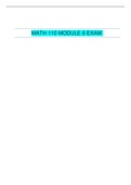 MATH 110 MODULE 6 EXAM.| PORTAGE LERANING