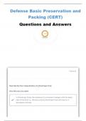 INTRO TO PACKAGING FINAL EXAM QUESTIONS AND ANSWERS