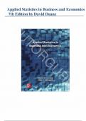 Solution Manual - for Applied Statistics in Business and Economics 7th Edition by David Doane, Lori . Seward, All Chapters 1-17 | Complete Guide A+