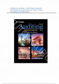 Solution Manual - for Auditing: A Risk-Based Approach 12th Edition by Karla Johnstone-Zehms, Audrey Gramling, Larry Rittenberg, All Chapters| Complete Guide A+