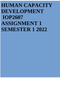 IOP2607 ASSIGNMENT 1 SEMESTER 1