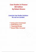 Solutions For Case Studies in Finance, 8th Edition Bruner, All Chapters 1-51 | Complete Guide A+