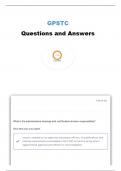 GPSTC EXAM 9 QUESTIONS AND ANSWERS