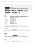 NURS 6512N-38 Week 11 Final Exam; All Correct