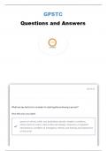 GPSTC EVOC EXAM QUESTIONS AND ANSWERS