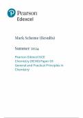 2024 EDEXCEL A-LEVEL CHEMISTRY PAPER 3 MARK SCHEME