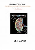 Test Bank - for Exploring Anatomy & Physiology in the Laboratory 4th Edition by Erin C. Amerman, All Chapters | Complete Guide A+