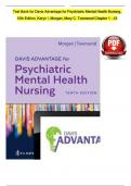 Psychiatric Mental Health Nursing by Mary Townsend 9th Edition Test Bank