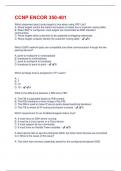 CCNP ENCOR 350-401 Questions And Answers Graded A+