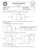 electric circuits quiz