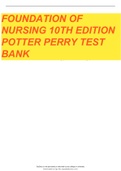 Test Bank for Fundamentals of Nursing 3rd 9th,10th and 11th Complete Guide Newest Version 