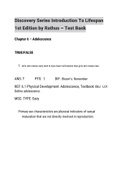 Discovery Series Introduction To Lifespan 1st Edition by Rathus – Test Bank|All Chapters|