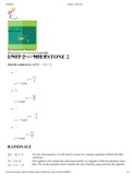 MATH 120 Unit 2 Milestone 2 Questions and Answers- Eastern Gateway Community College