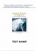 Solutions for Business Analysis and Valuation, Using Financial Statements, 5th Edition by Paul M. Healy, All Chapters 1-12| Complete Guide A+