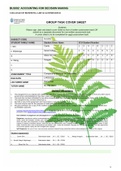 BU1002: ACCOUNTING FOR DECISION MAKING | COLLEGE OF BUSINESS, LAW & GOVERNANCE |LATEST UPDATE 