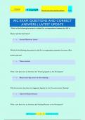 AIC EXAM QUESTIONS AND CORRECT  ANSWERS | LATEST UPDATE