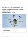 Glo-Bus 2017 - AC Camera and UAV Drone - Business Strategy - Quiz 2 Answers