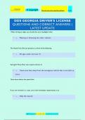 DDS GEORGIA DRIVER'S LICENSE QUESTIONS AND CORRECT ANSWERS |  LATEST UPDATE