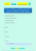 EGAN'S CHAPTER 16 BEDSIDE ASSESSMENT  OF THE PATIENT QUESTIONS AND  CORRECT ANSWERS | LATEST UPDATE